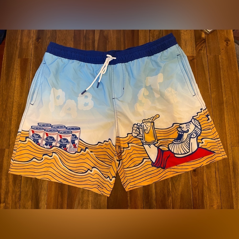 PABST BLUE RIBBON beach shorts